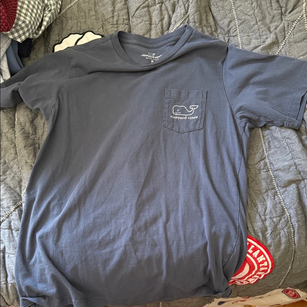 Vineyard Vines Kids Navy Blue Short Sleeve Tee